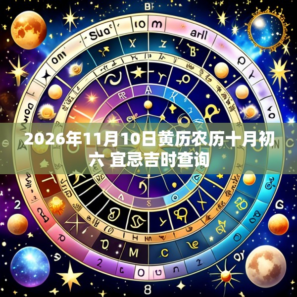 2026年11月10日黄历农历十月初六 宜忌吉时查询