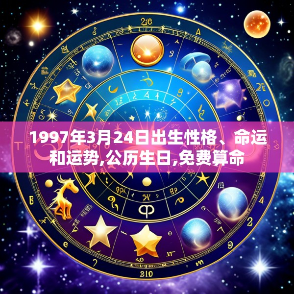 1997年3月24日出生性格、命运和运势,公历生日,免费算命