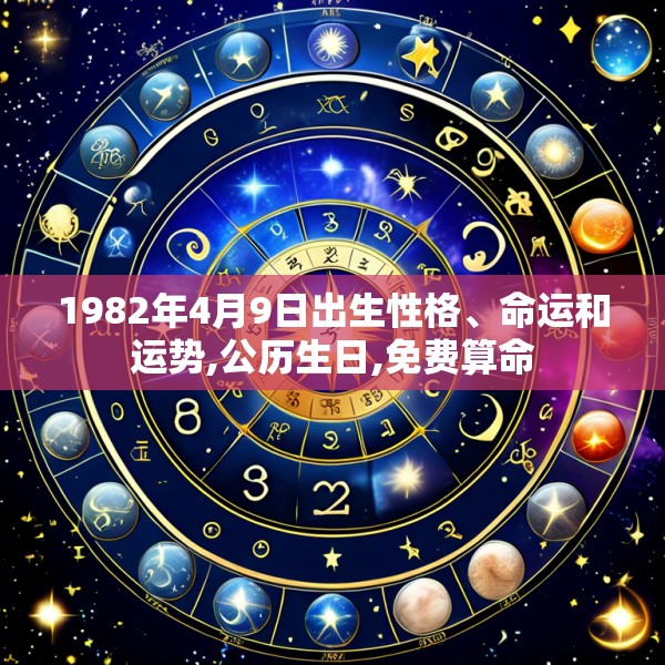 1982年4月9日出生性格、命运和运势,公历生日,免费算命