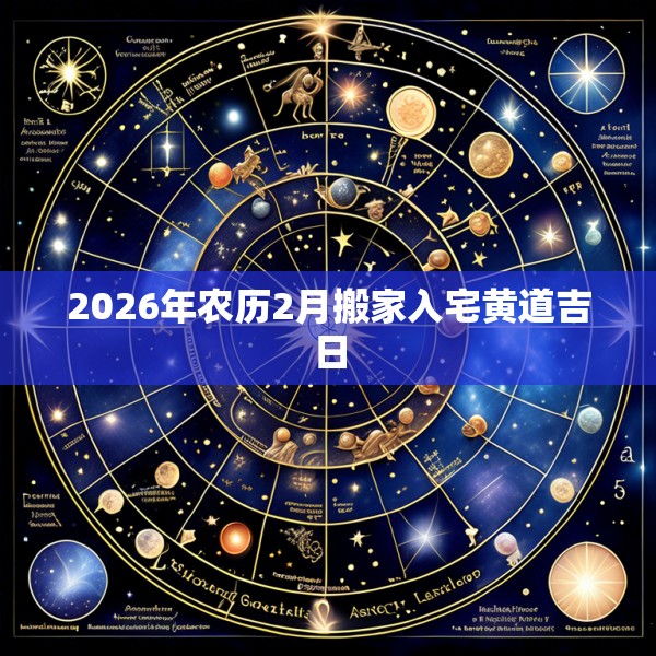 2026年农历2月搬家入宅黄道吉日
