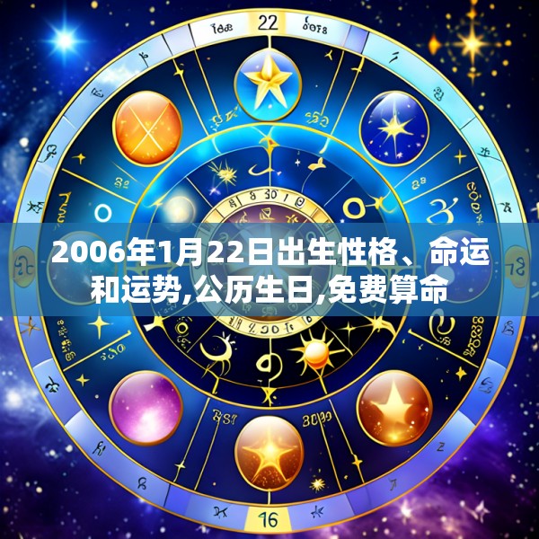 2006年1月22日出生性格、命运和运势,公历生日,免费算命