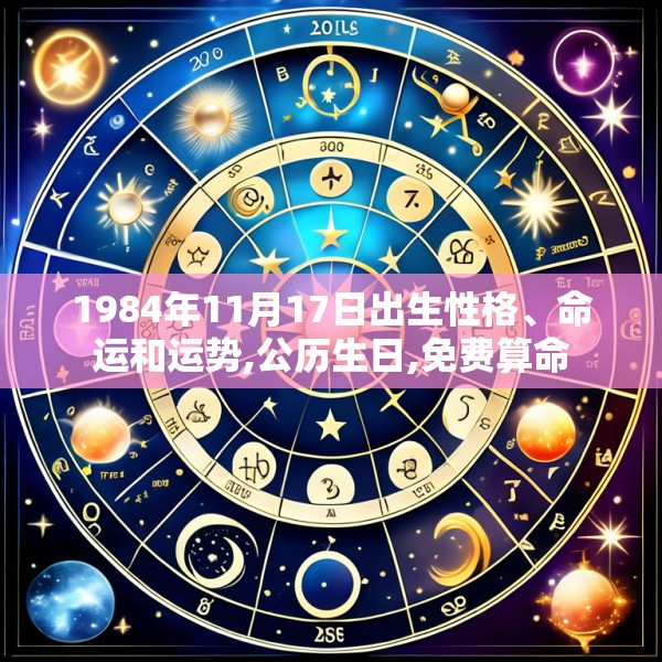 1984年11月17日出生性格、命运和运势,公历生日,免费算命