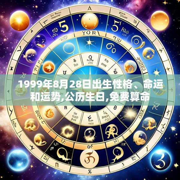 1999年8月28日出生性格、命运和运势,公历生日,免费算命