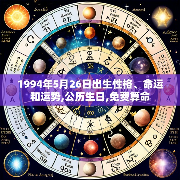 1994年5月26日出生性格、命运和运势,公历生日,免费算命