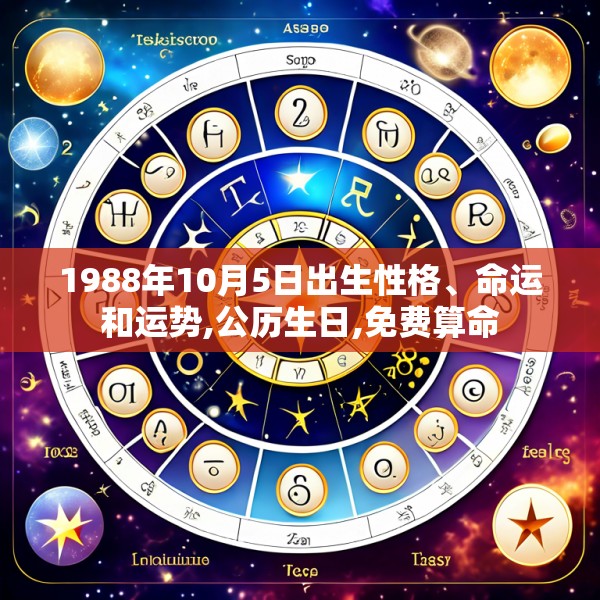 1988年10月5日出生性格、命运和运势,公历生日,免费算命