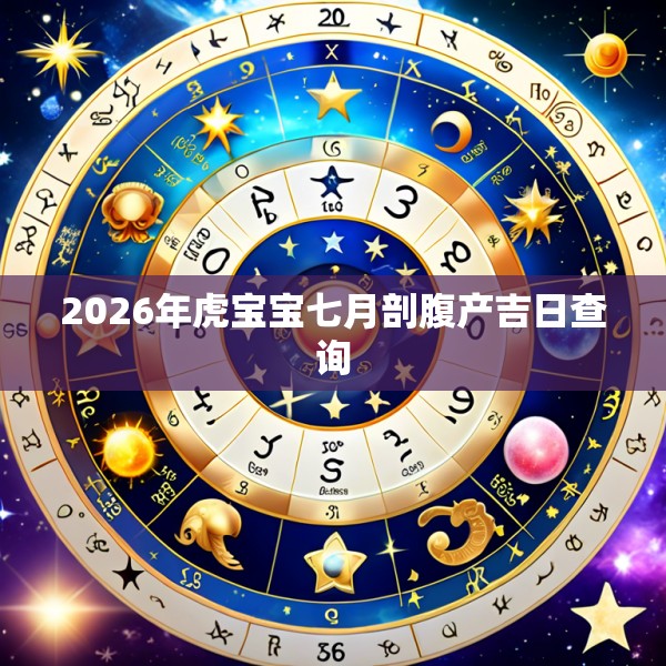2026年虎宝宝七月剖腹产吉日查询