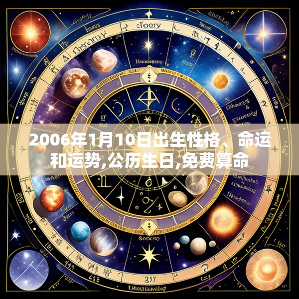 2006年1月10日出生性格、命运和运势,公历生日,免费算命