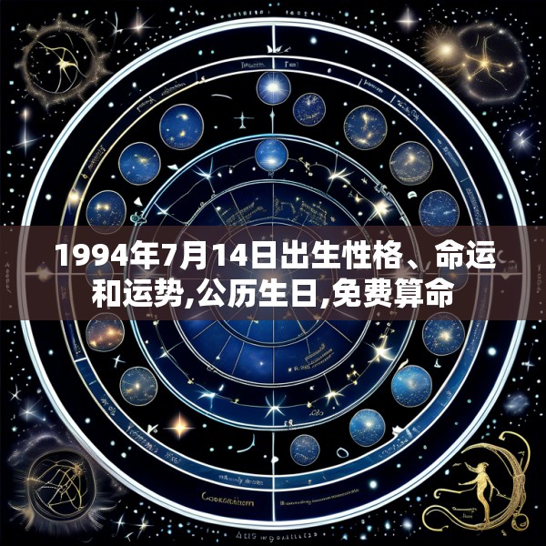 1994年7月14日出生性格、命运和运势,公历生日,免费算命