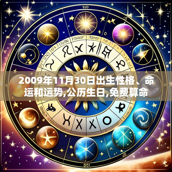 2009年11月30日出生性格、命运和运势,公历生日,免费算命