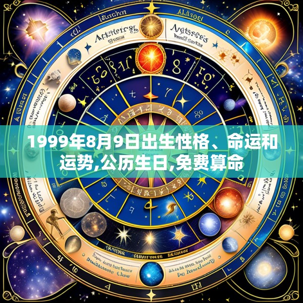 1999年8月9日出生性格、命运和运势,公历生日,免费算命