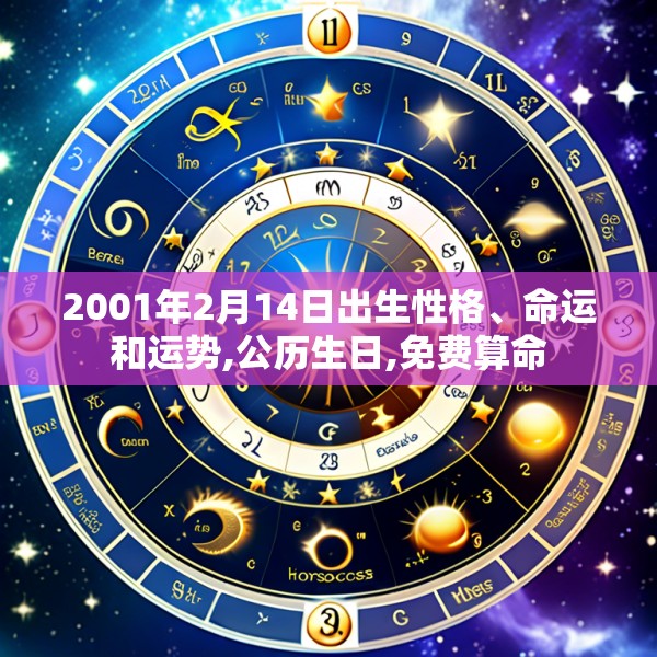 2001年2月14日出生性格、命运和运势,公历生日,免费算命