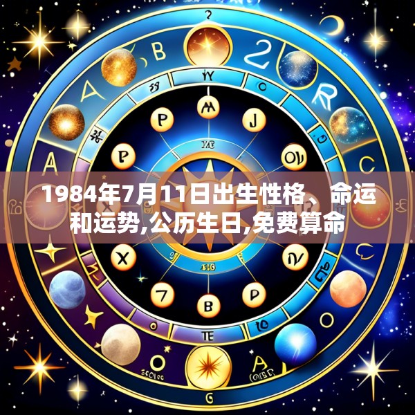 1984年7月11日出生性格、命运和运势,公历生日,免费算命