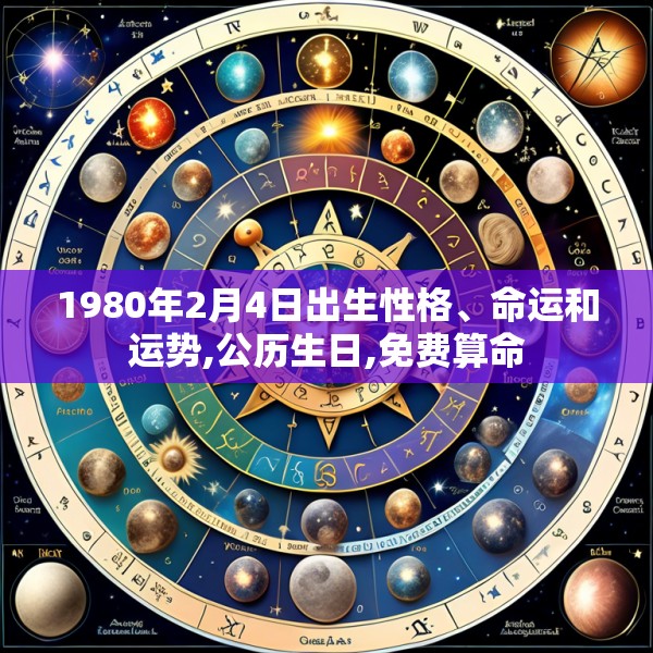 1980年2月4日出生性格、命运和运势,公历生日,免费算命