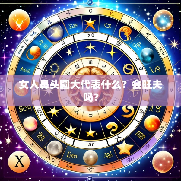 女人鼻头圆大代表什么？会旺夫吗？