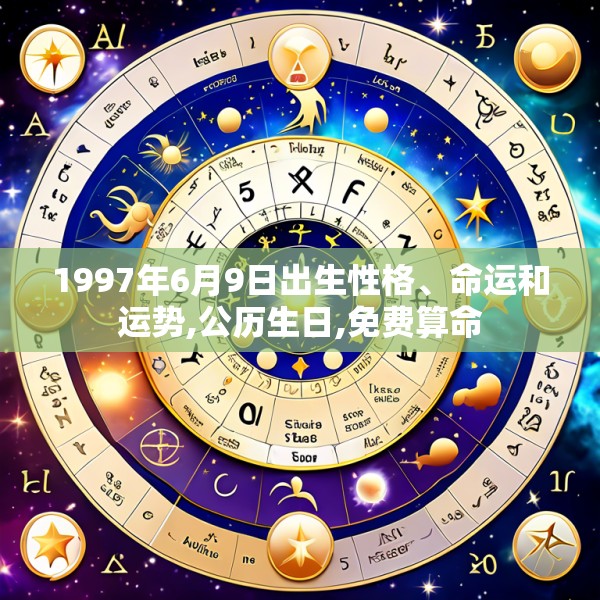 1997年6月9日出生性格、命运和运势,公历生日,免费算命