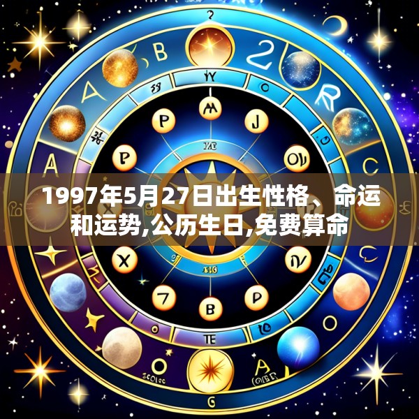 1997年5月27日出生性格、命运和运势,公历生日,免费算命