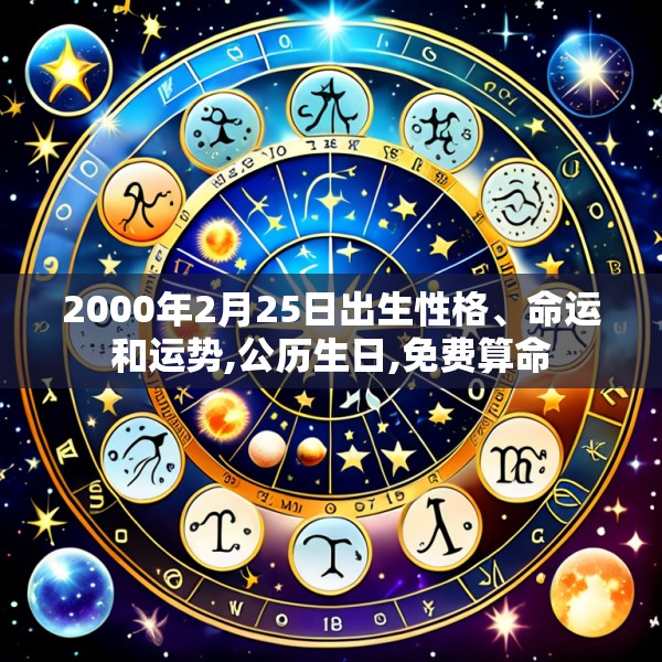 2000年2月25日出生性格、命运和运势,公历生日,免费算命