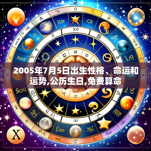 2005年7月5日出生性格、命运和运势,公历生日,免费算命