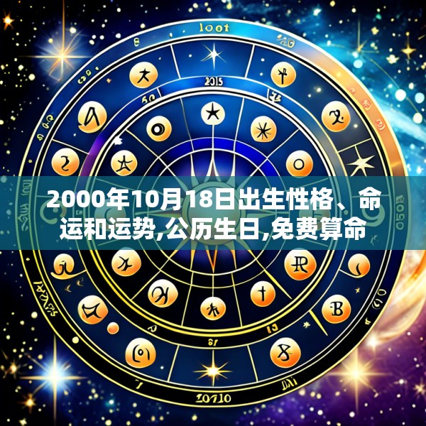 2000年10月18日出生性格、命运和运势,公历生日,免费算命