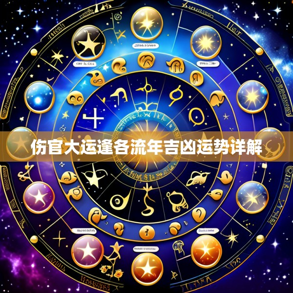 伤官大运逢各流年吉凶运势详解