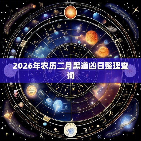 2026年农历二月黑道凶日整理查询