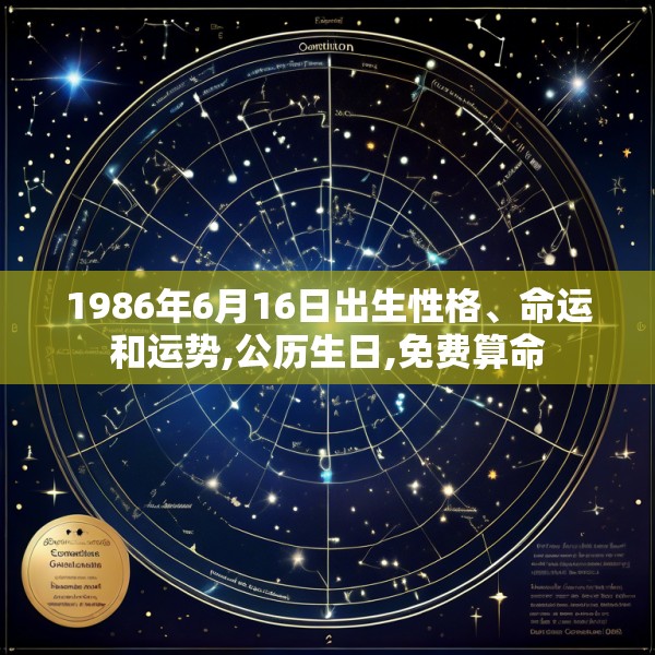 1986年6月16日出生性格、命运和运势,公历生日,免费算命