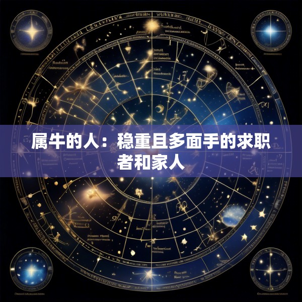 属牛的人：稳重且多面手的求职者和家人