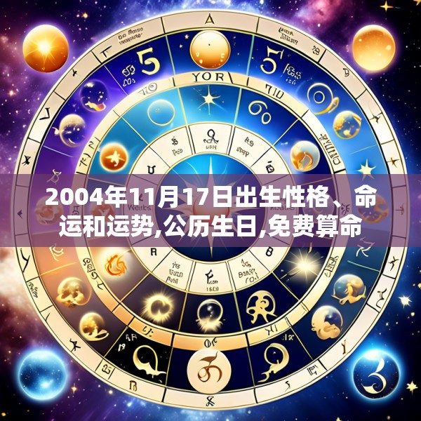 2004年11月17日出生性格、命运和运势,公历生日,免费算命