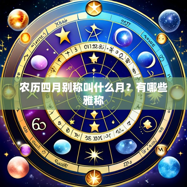 农历四月别称叫什么月?有哪些雅称