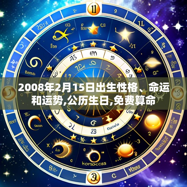 2008年2月15日出生性格、命运和运势,公历生日,免费算命