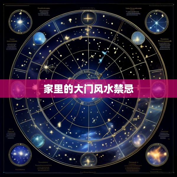 家里的大门风水禁忌