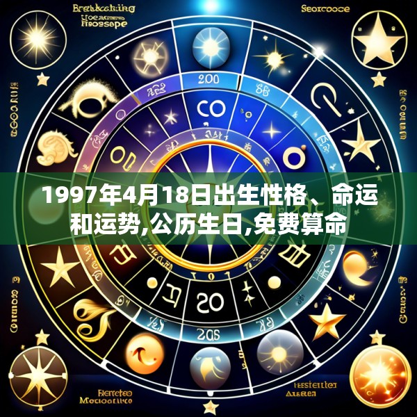 1997年4月18日出生性格、命运和运势,公历生日,免费算命