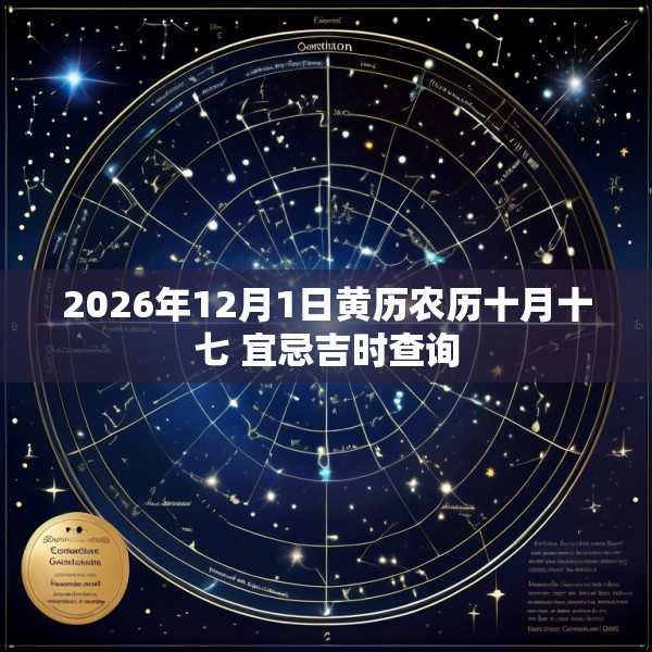2026年12月1日黄历农历十月十七 宜忌吉时查询