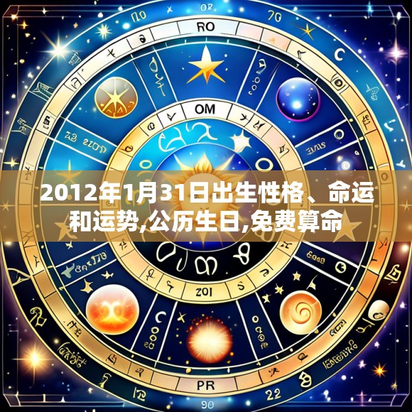 2012年1月31日出生性格、命运和运势,公历生日,免费算命