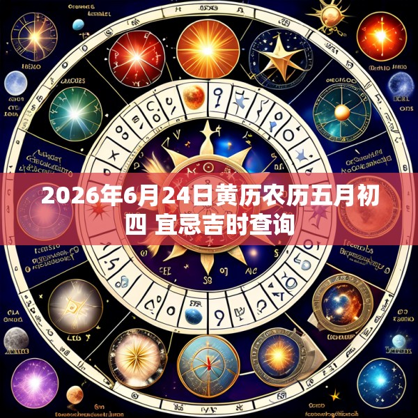 2026年6月24日黄历农历五月初四 宜忌吉时查询