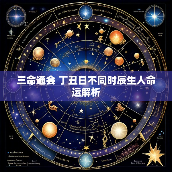 三命通会 丁丑日不同时辰生人命运解析