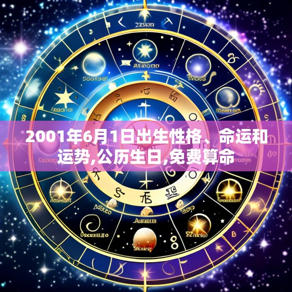 2001年6月1日出生性格、命运和运势,公历生日,免费算命