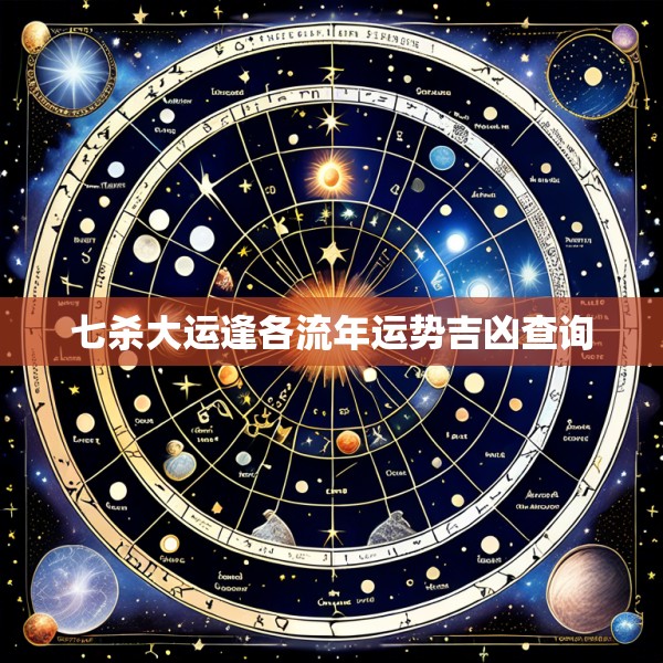七杀大运逢各流年运势吉凶查询