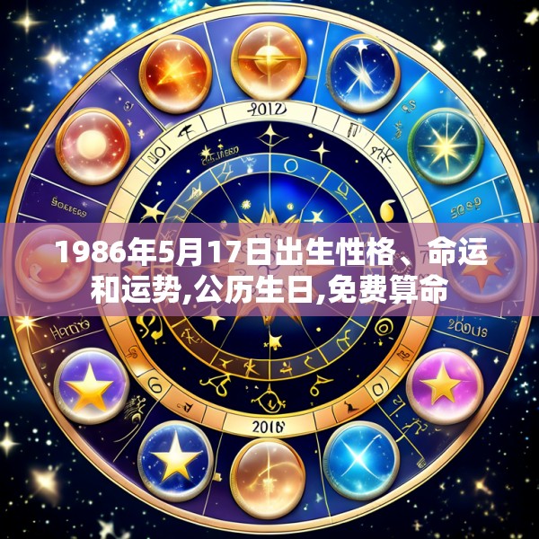 1986年5月17日出生性格、命运和运势,公历生日,免费算命