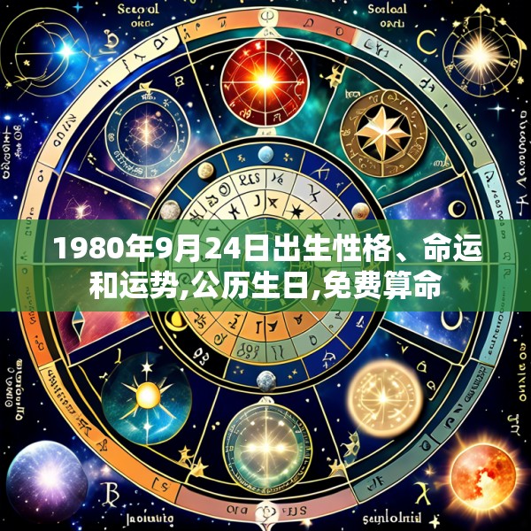1980年9月24日出生性格、命运和运势,公历生日,免费算命
