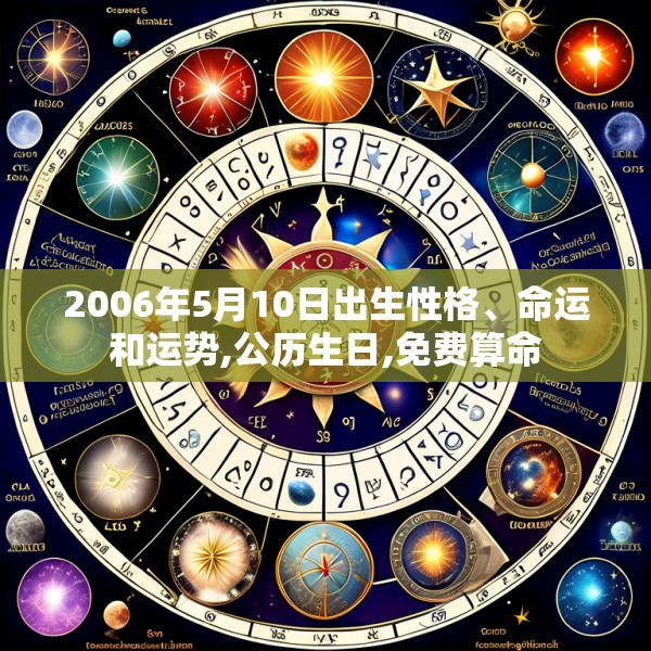 2006年5月10日出生性格、命运和运势,公历生日,免费算命