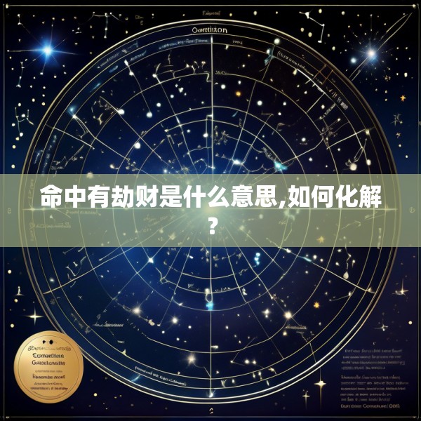命中有劫财是什么意思,如何化解？