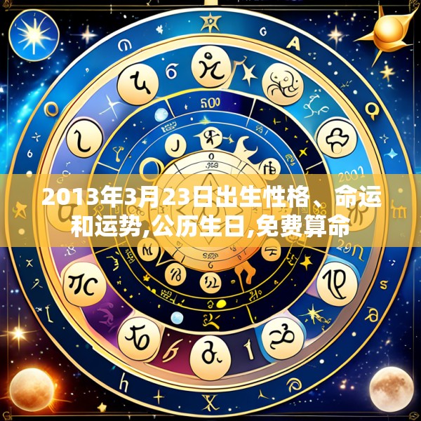 2013年3月23日出生性格、命运和运势,公历生日,免费算命