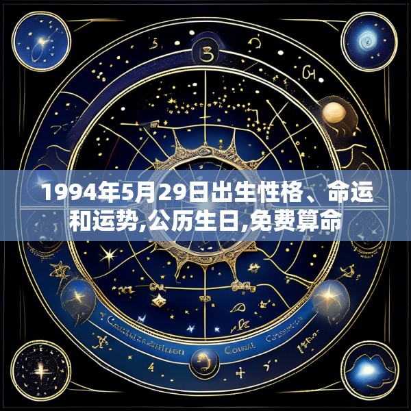 1994年5月29日出生性格、命运和运势,公历生日,免费算命