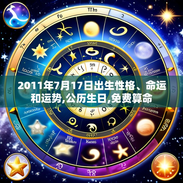 2011年7月17日出生性格、命运和运势,公历生日,免费算命