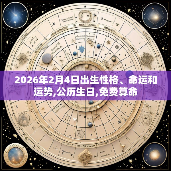 2026年2月4日出生性格、命运和运势,公历生日,免费算命