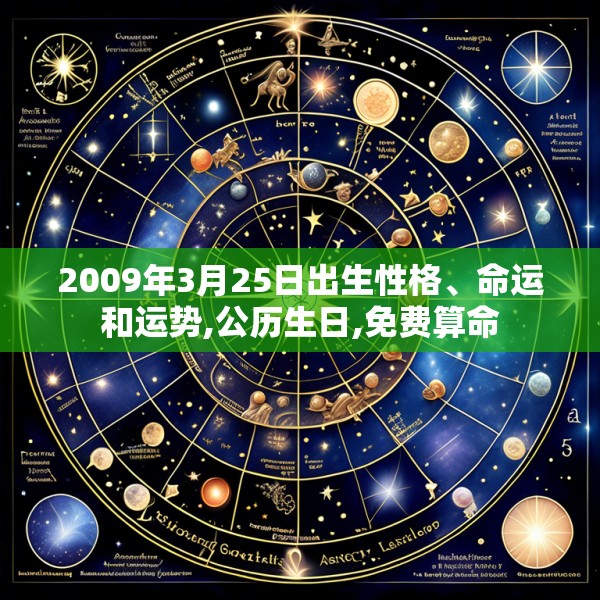 2009年3月25日出生性格、命运和运势,公历生日,免费算命