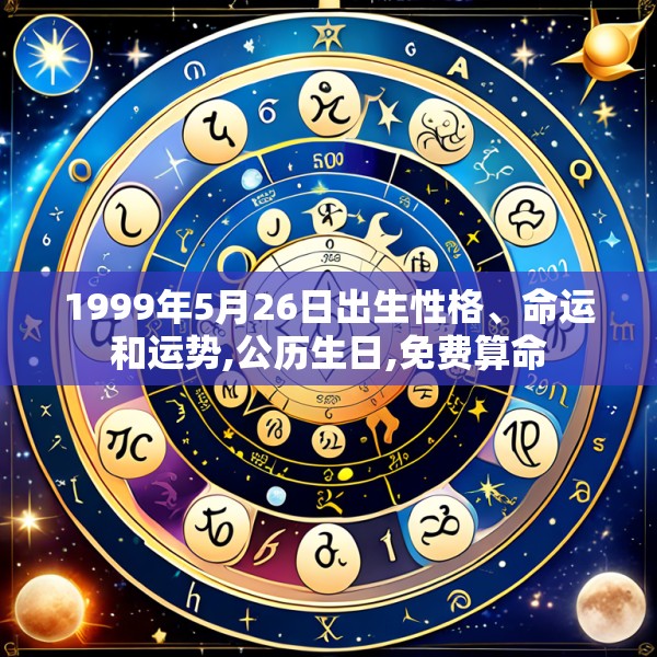 1999年5月26日出生性格、命运和运势,公历生日,免费算命