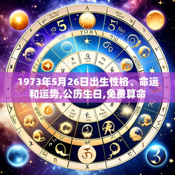 1973年5月26日出生性格、命运和运势,公历生日,免费算命