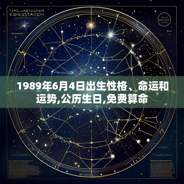 1989年6月4日出生性格、命运和运势,公历生日,免费算命